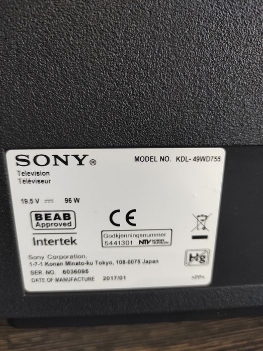 Смарт Телевизор SONY BRAVIA 49 инча