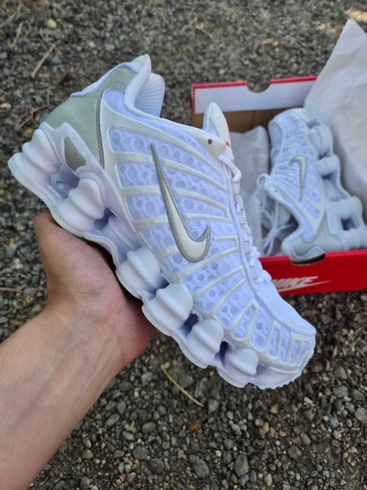 Nike Shox TL White Metalic Silver, mărimi 41  43