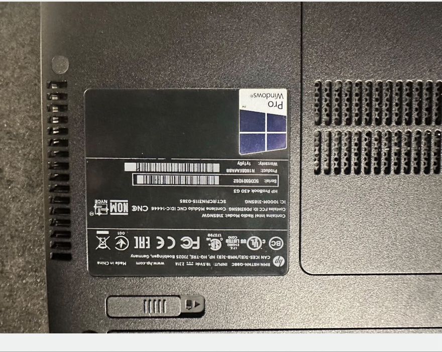 Vand laptop pro book 430