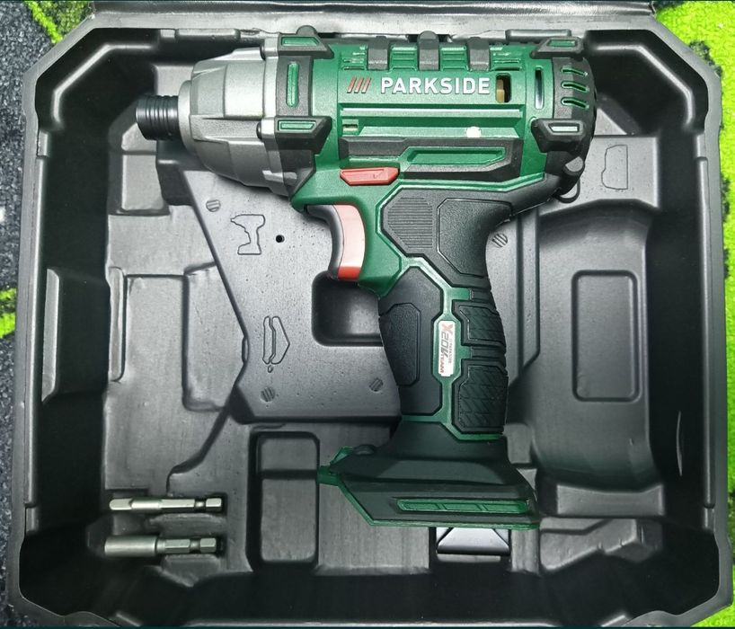 Parkside filetanta 20V bormasina percutie impact tangential cu baterie