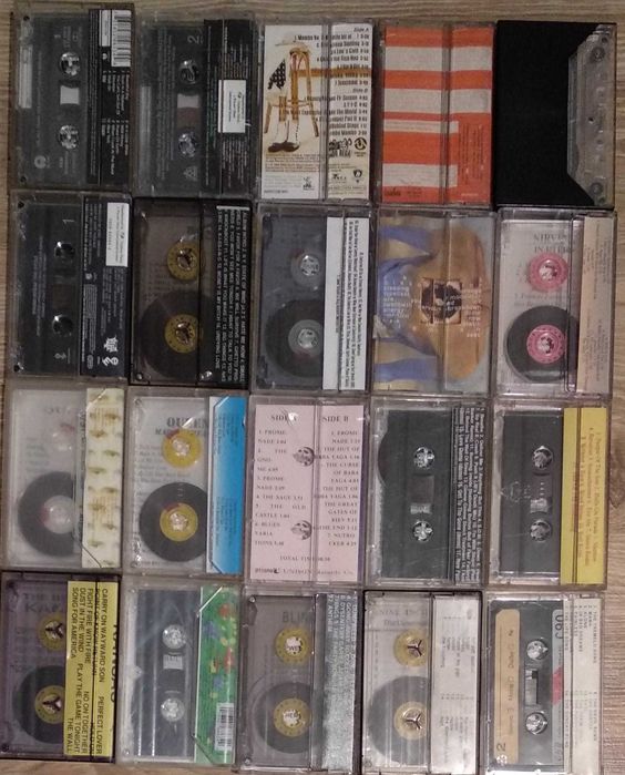 Лот от 25 аудио касети (рок, поп, алтърнатив, рап)