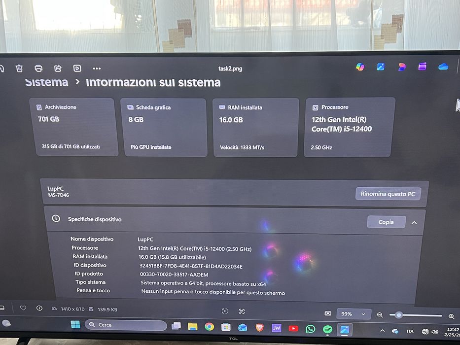 PC GAMING I5 12400 16GB RAM 32MHZ 500GB m2 VIDEO: RX6600
