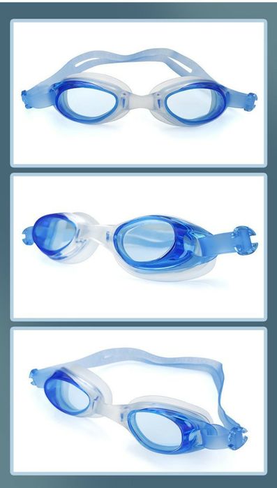 Комплект детски очила за гмуркане с тапи за уши и калъв за съхранение