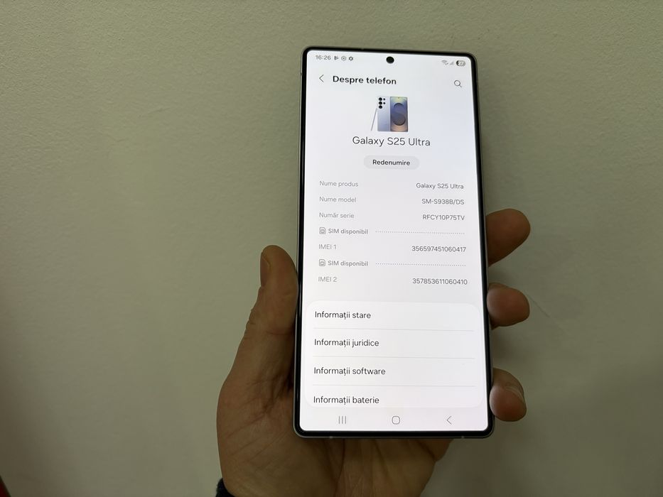 Samsung Galaxy S25 Ultra, 512 GB, 12 GB RAM, 5G, SilverBlue