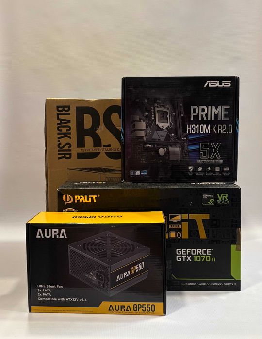 Геймърски компютър Intel Core i3 8100, GTX 1070 Ti 8GB, 16GB ram