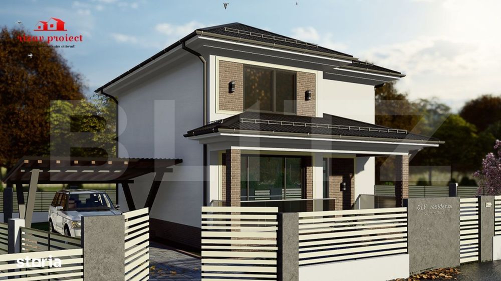 Casa cu 3 dormitoare, teren 500 mp, ideala pentru familie