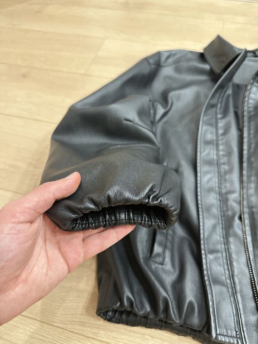 Кожаный бомбер ZARA Oversize