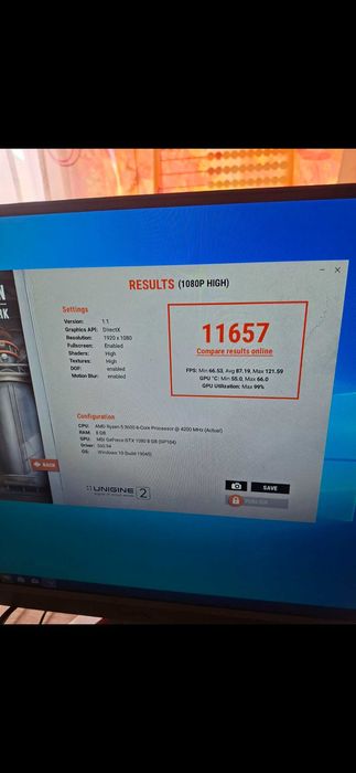 Видео карта MSI GeForce GTX 1080 GAMING 8G