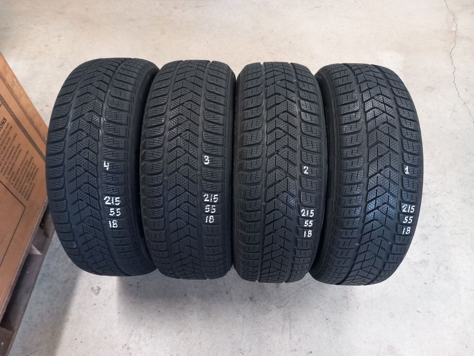 215/55/18 95H 4бр.PIRELLI WINTER Неразличими от НОВИ-DEMO