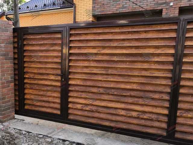Забор жалюзи металлический