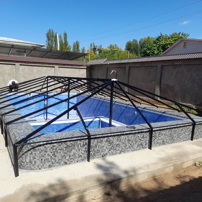 Банер  тент  навес  бассен  и  баннерларни  установка  киламиз