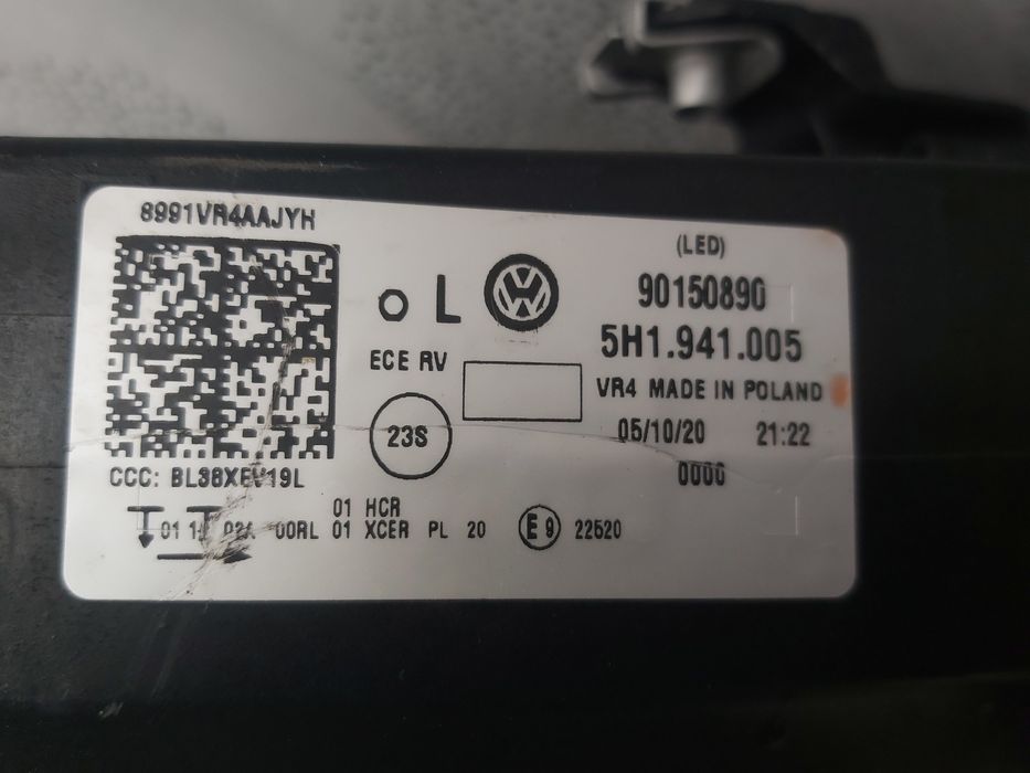 Фар Голф 8 лед Golf 8 2020 г