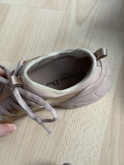 Dior кроссовки пудрово розовые D-connect