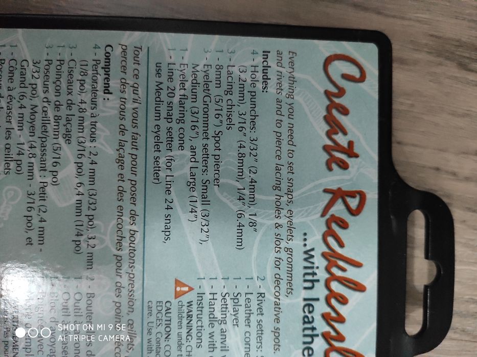 Набор для работы с кожей