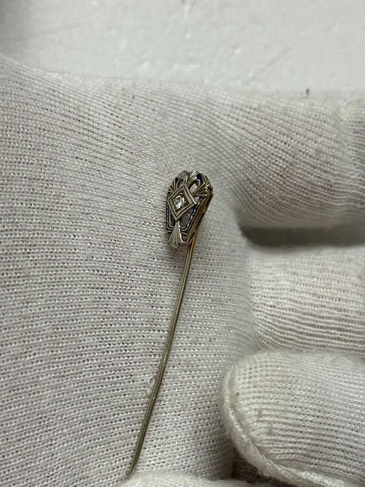 AC REVER - AUR 14K + Diamant = 0.05ct + Email - Ac Cravata - Art Deco