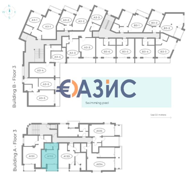 Продава се Едностаен апартамент в Обзор - 36 кв.м за 1480 €/кв.м - Снимка #13