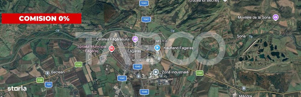 Teren Intravilan 1440 mp cu toate utilitatile Zona Meltea Fagaras