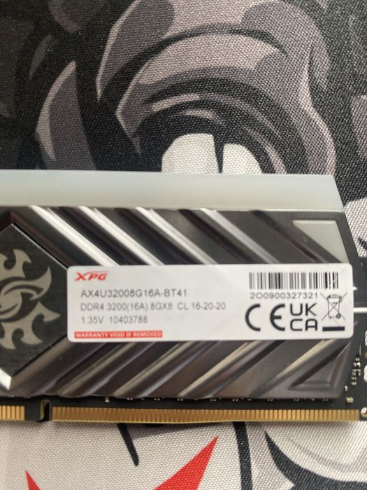 Оперативка xpg 8gb x 2шт