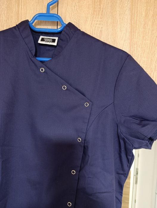 Halat bucătar/cosmetician/ ospătar damă albastru închis 46