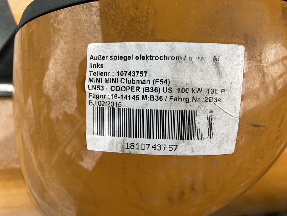 Usa Mini F54 Clubmann Stanga  dreapta Oglinda
