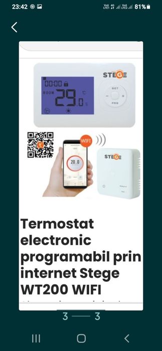 CENTRALA MOTAN Termostat wifi stege wireless,