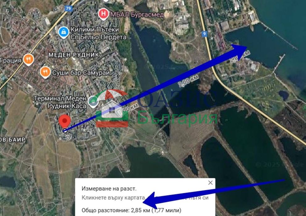 Апартамент с 2 спални в нова почти завършена сграда, кв. Меден Рудник – зона В, Бургас, 116.15 кв.м,