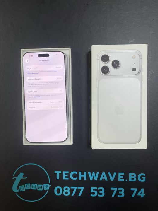 Apple iPhone 17 Pro Max 512GB Silver 100%