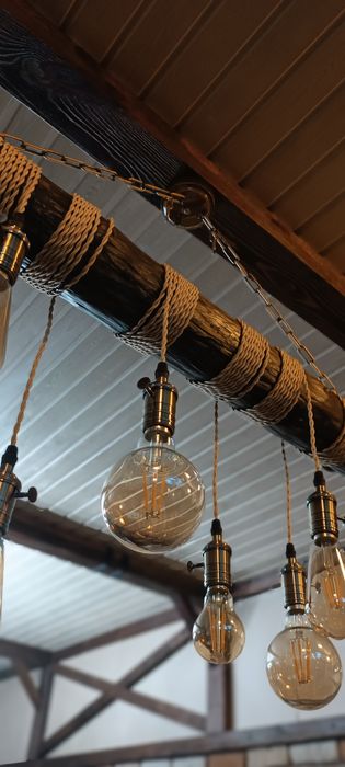 Люстра-балка под старину.