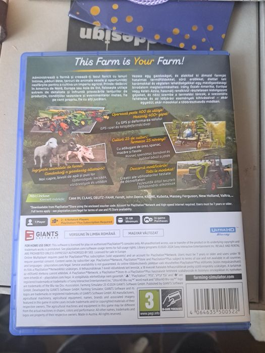PS5 cu cutie + GTA V + Farming Simulator 25”