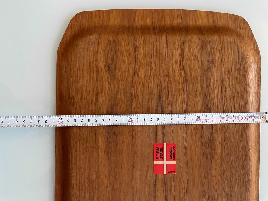 Langva Denmark tava platou de servit design scandinav 1960 lemn de tec