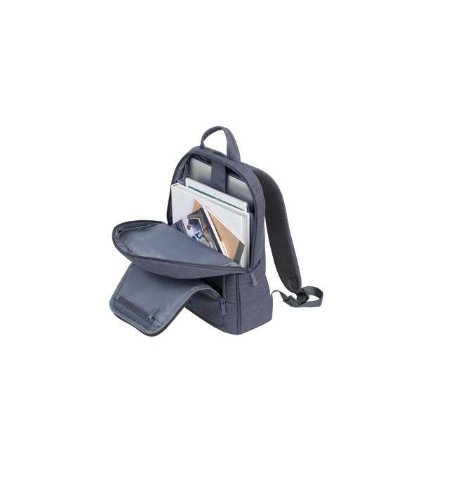 ^Рюкзак RIVACASE 7560 Laptop Canvas Backpack 15.6" grey / 6