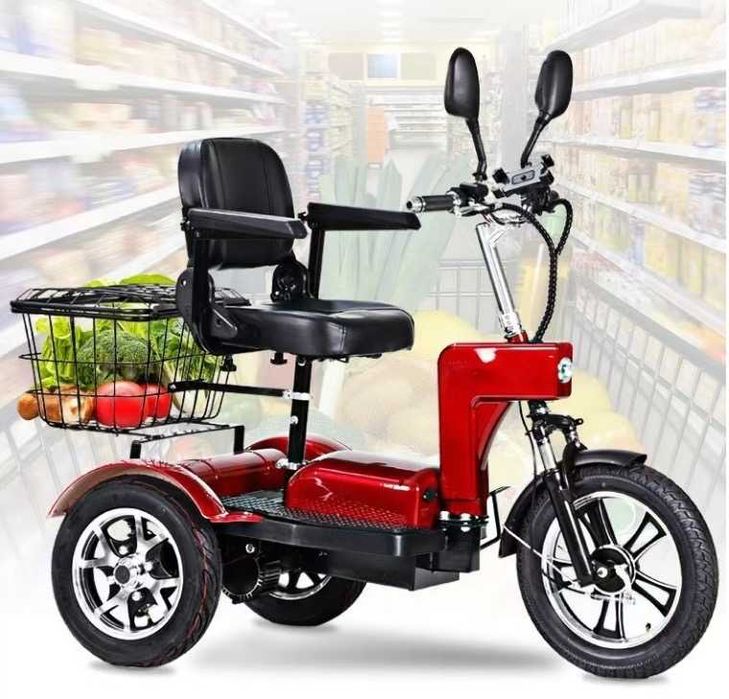 Електрическа Триколка 48V/20Ah/500W/40km/h/45km пробег+задна