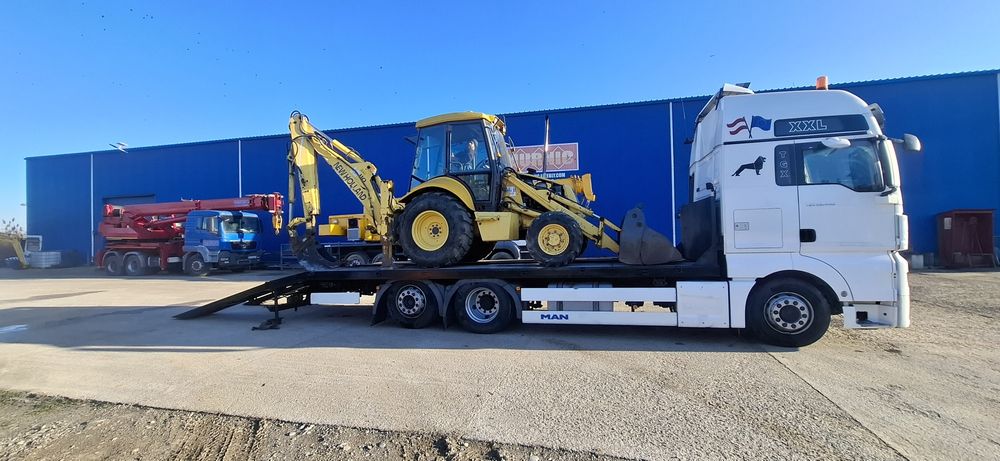 MAN TGX trailer/platforma transport utilaje