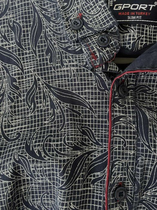 Мъжка риза тъмносиня