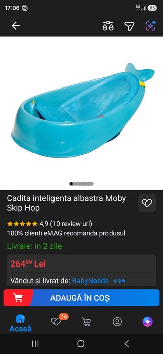 Cădiță bebeluși 0 luni+