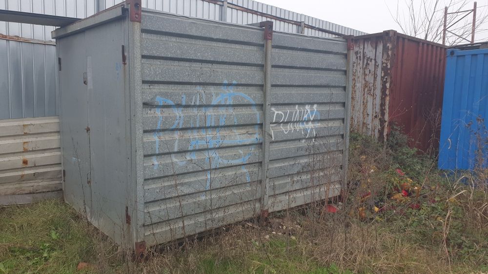 Container depozitare, magazie din tabla zincata 3m x 2.2 m