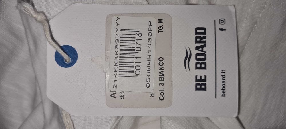 Men Tshirt - M white - Be Board - cu eticheta