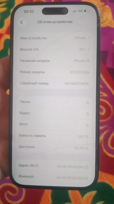 Айфон 15 128 гв.