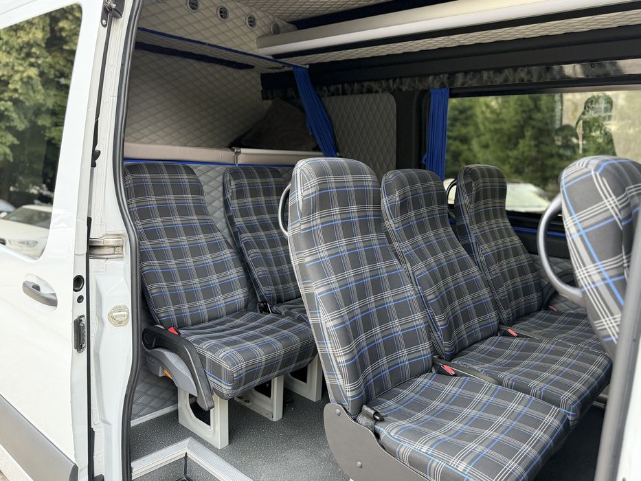 Mercedes Benz Sprinter XXL - 2020 - 2.2 Diesel - Euro 6 - 9 Locuri - Autoturism - Categoria B - Manual - Climatronic - Webasto - Sirocou - Navigatie -