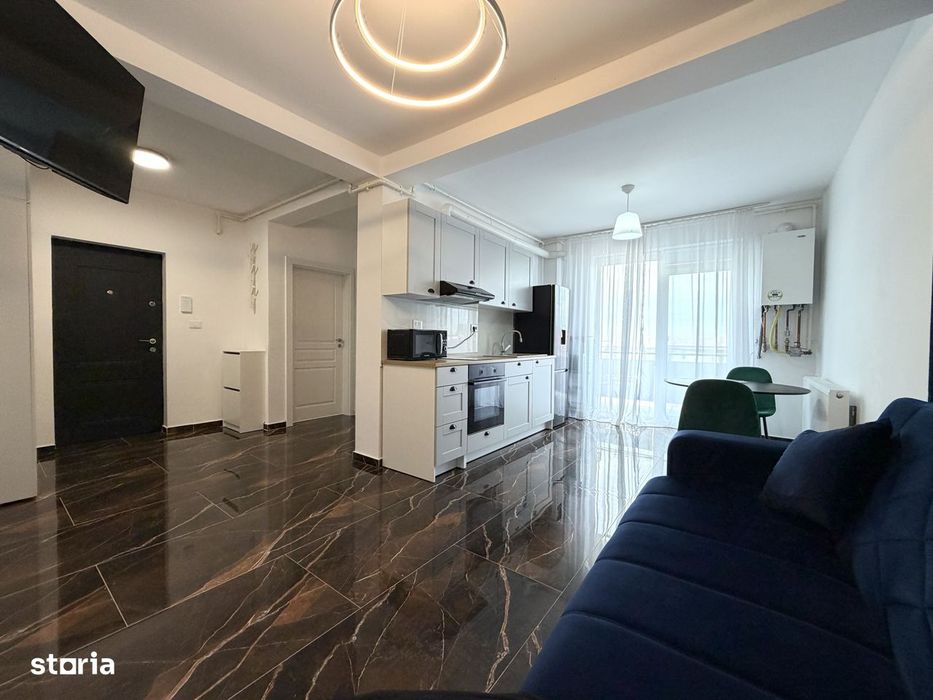 Apartament 2 camere, 40mp utili, etaj 2,  mobilat, bloc nou -  Giroc