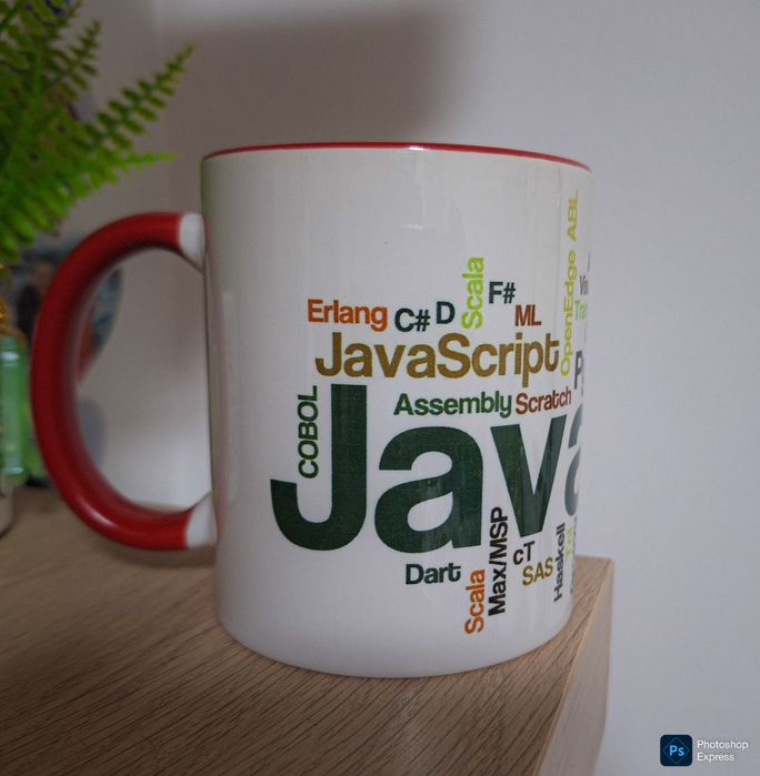 Чисто нова керамична чаша за кафе/чай за програмист/ка