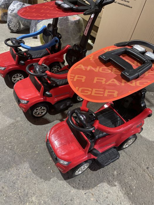 Masinuta copii de impins 3 in 1 Ford Ranger Wildtrax  cu parasolar