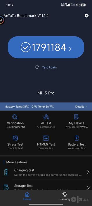 Xiaomi 13 pro (8/128) 2 Sim karta