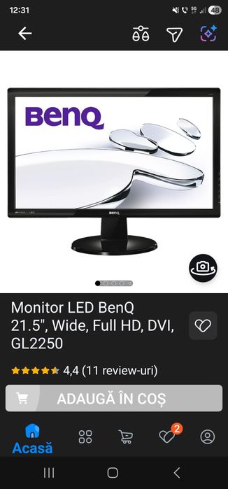 Monitor 21,5 BenQ