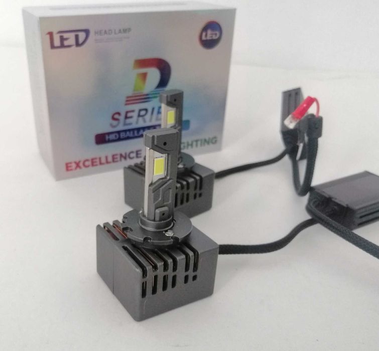 LED крушки ксенон директна замяна без баласт 12V D1R D1S D2R D2S D3R D3S D4R D4S - кутия 2бр.