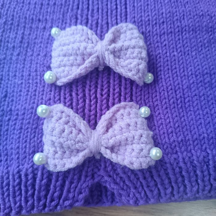 Вязанный комплект для девочки