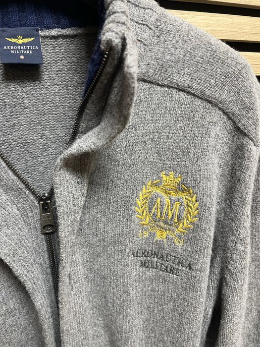 Aeronautica Militare : Вълнено яке/жилетка размер 54/ХЛ / Оригинал