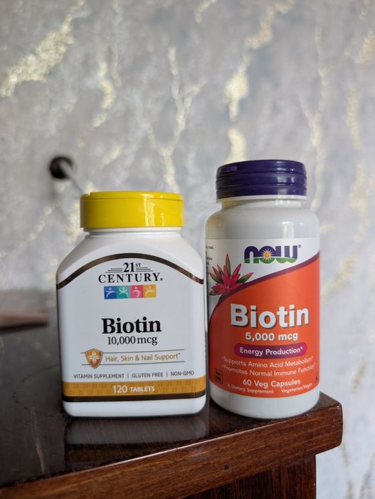 21st Biotin 10000ui. Now Biotin 5000ui