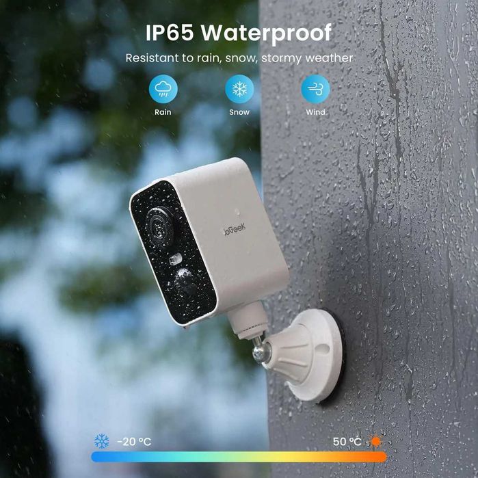 Въшна камера със соларен панел ieGeek ZS-GX3S 3MP НОВА ЧЕРНА