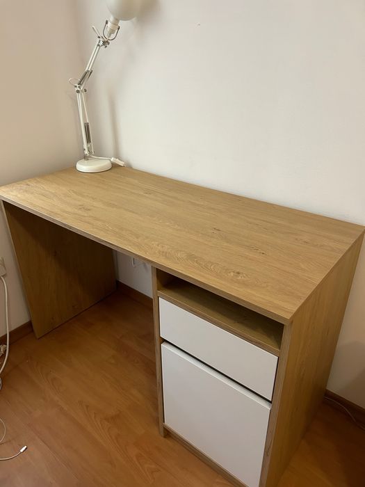 JYSK Бюро BILLUND 53х120 бяло/дъб